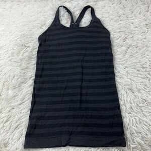 Lululemon Ebb To Street Tank Heathered Black